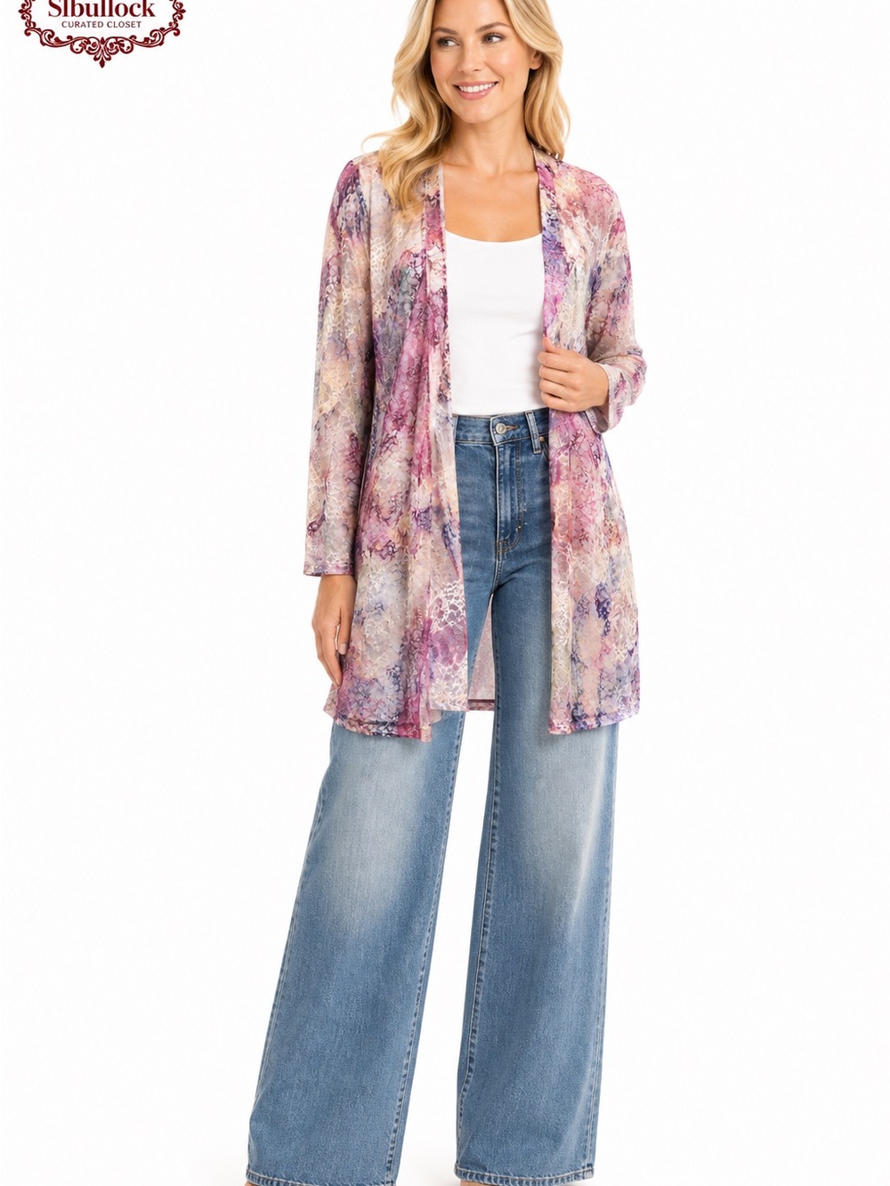 K4 Cal Style Made in the USA Floral Kimono/Coverup Xl